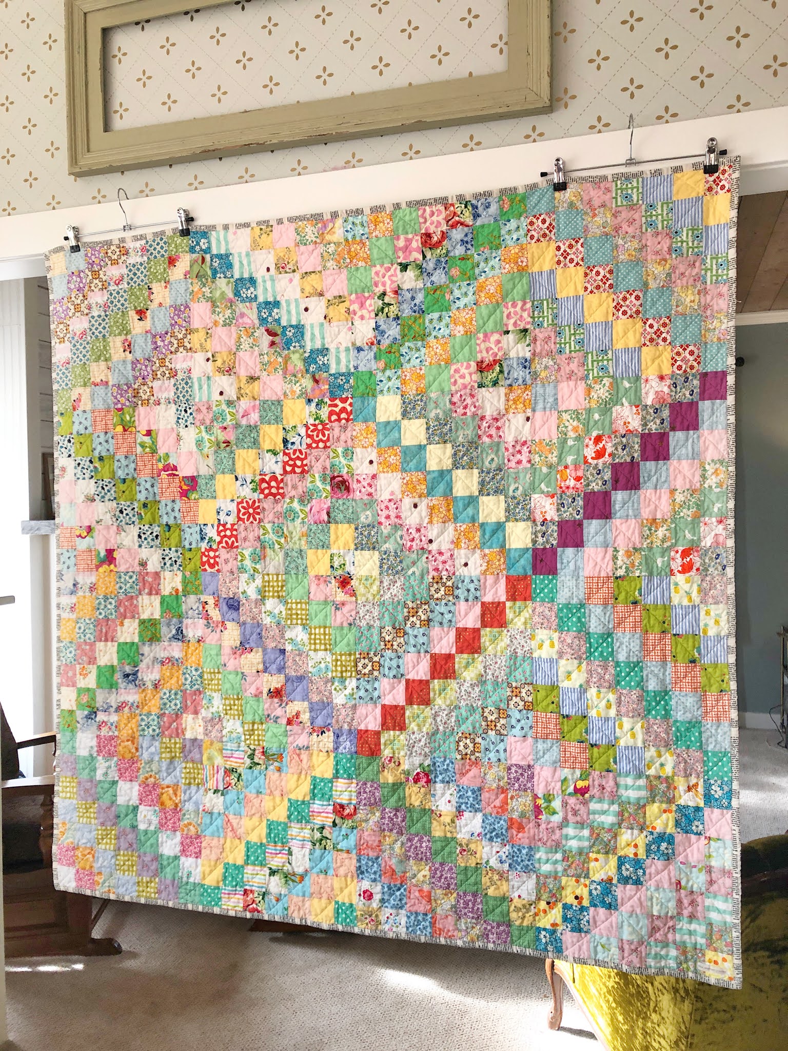 Scrappy Trip Quilt in Spring