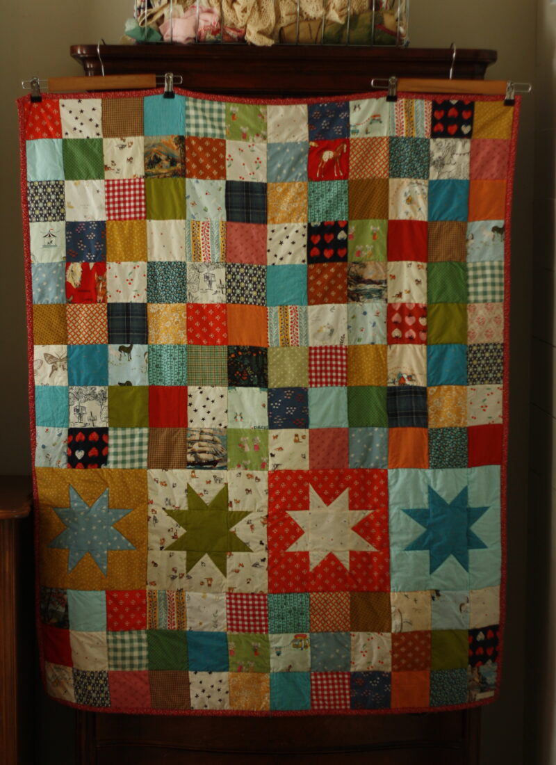 Squares and Stars…a baby quilt