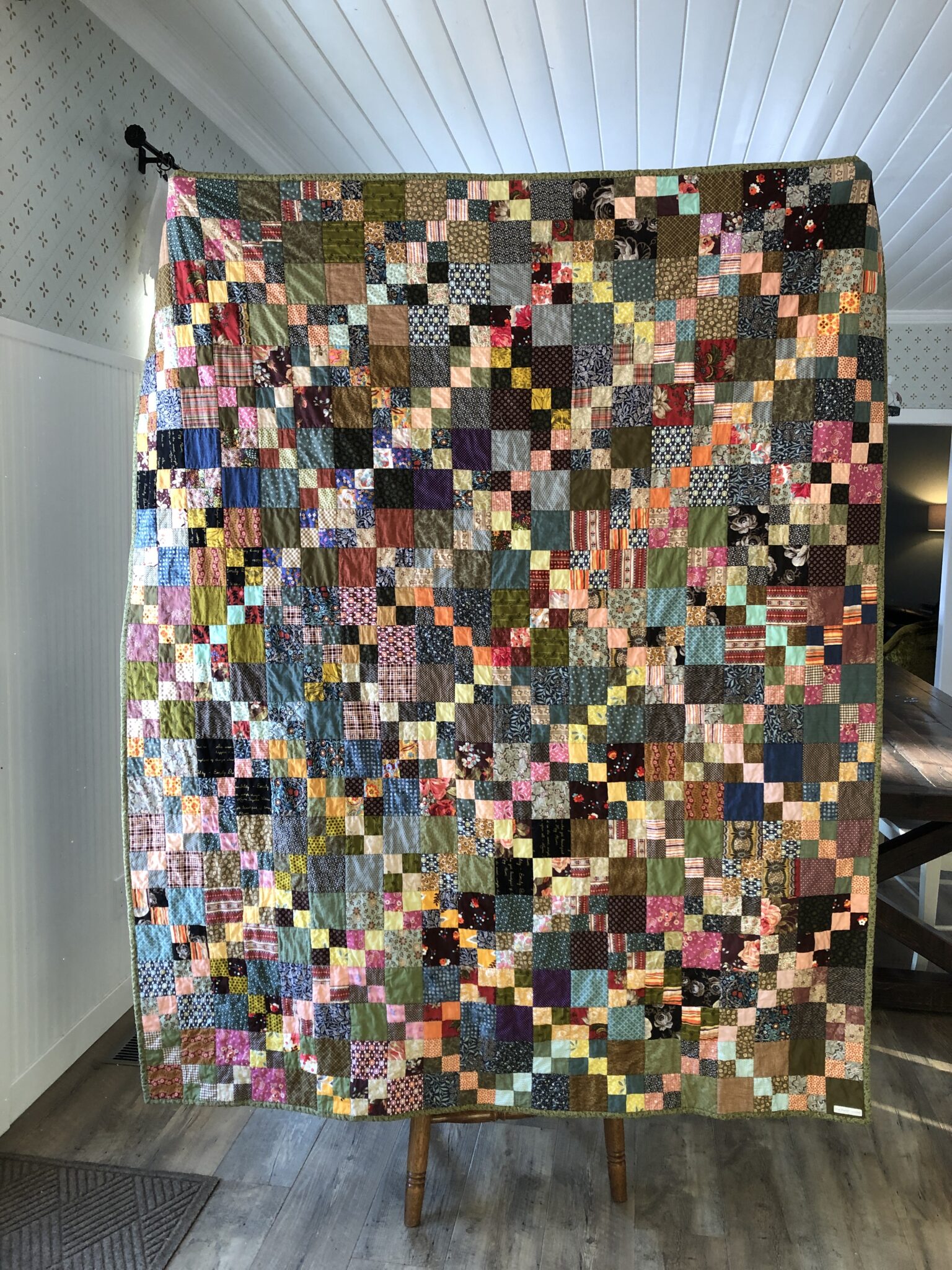 Four Patch Rag Quilt Double Four Patch Quilt